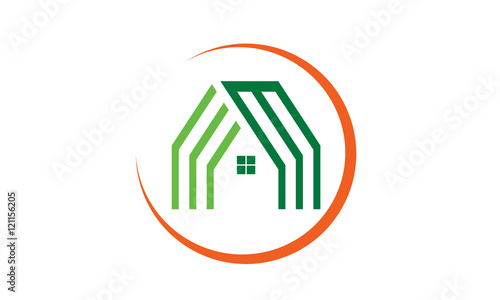 realty house building company logo