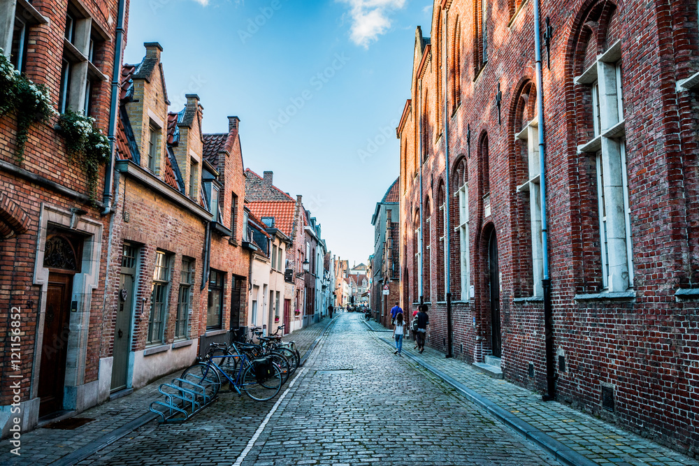 Dans les rues de Bruges la Venise du Nord