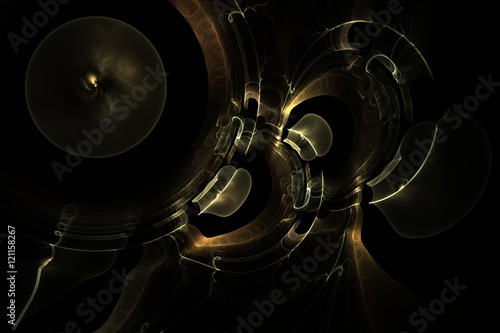Canvas Print abstract fractal magic galactic plays melody jazz