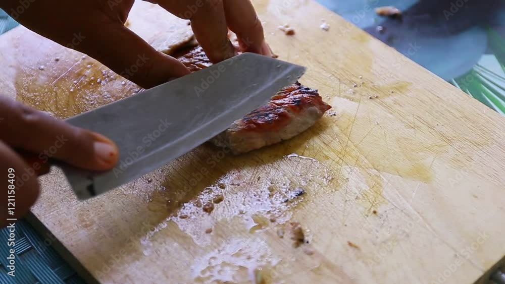 slicing meat slicing meat