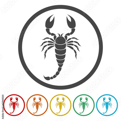 Scorpion icon set