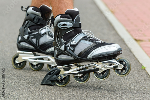 Valokuva Roller blading legs