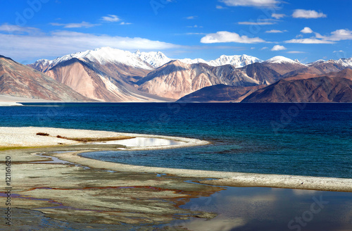 Pangong Lake in Ladakh, Jammu and Kashmir, North India