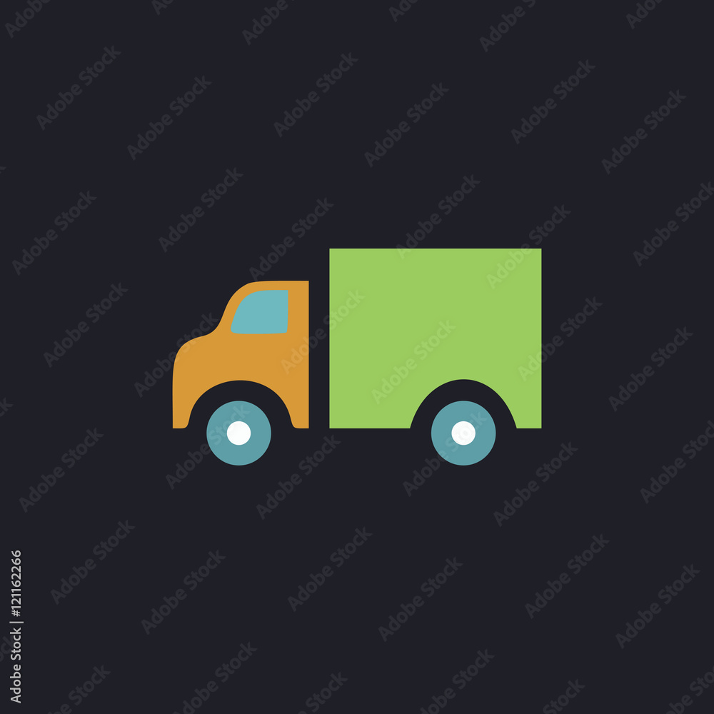 Truck computer symbol Truck computer symbol