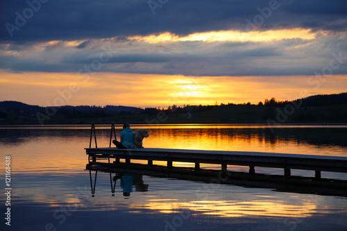 Sonnenuntergang am Hopfensee