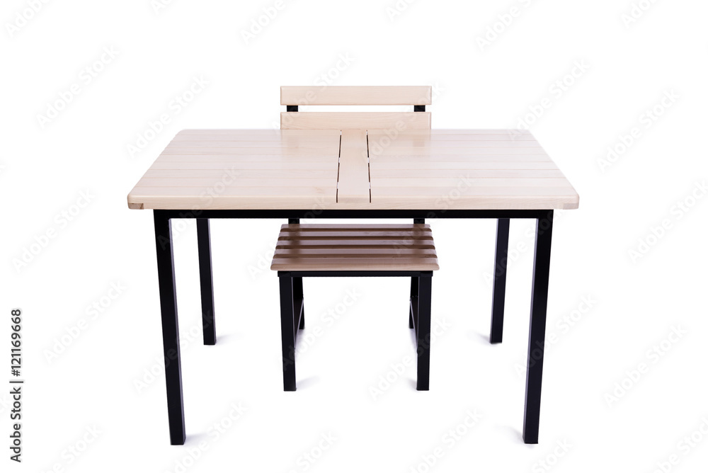 Table furniture isolated on the white Table furniture isolated on the white