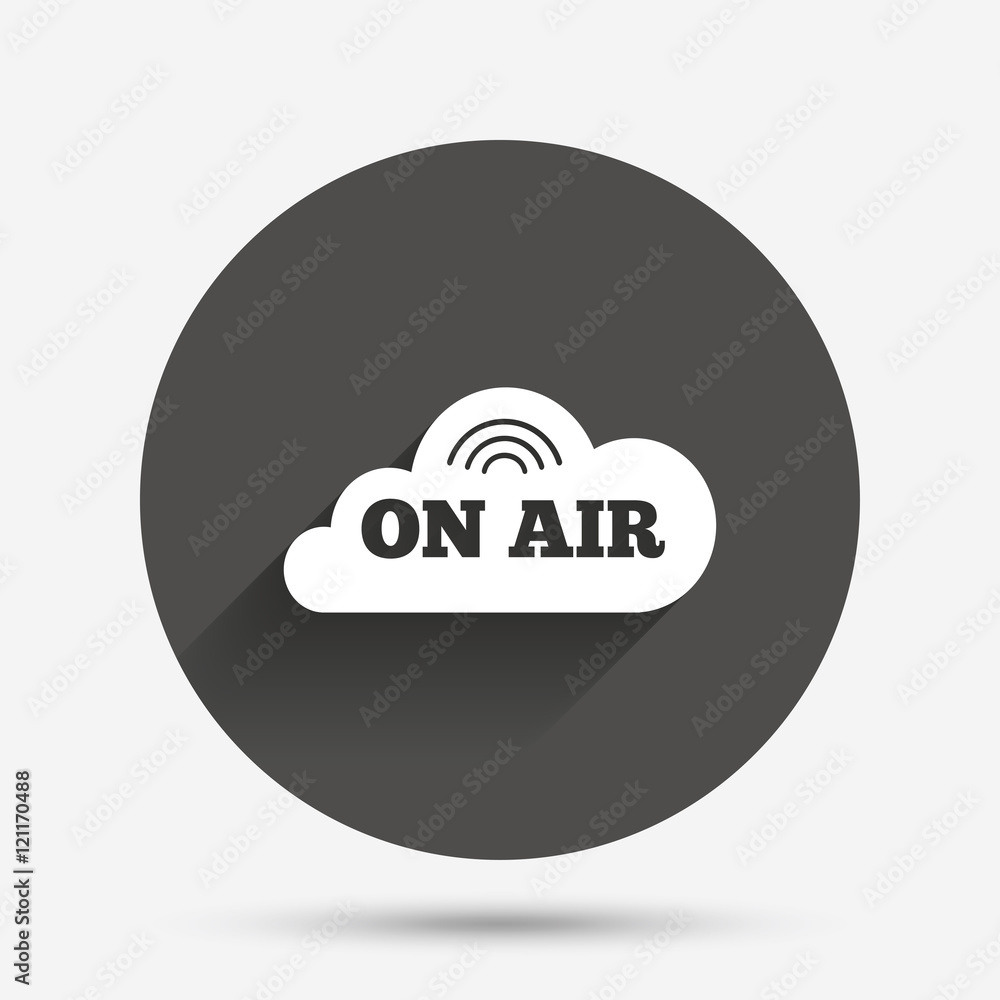 On air sign icon. Live stream symbol. On air sign icon. Live stream symbol.
