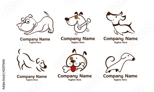 Set Bundle Chocolate Dog Vector