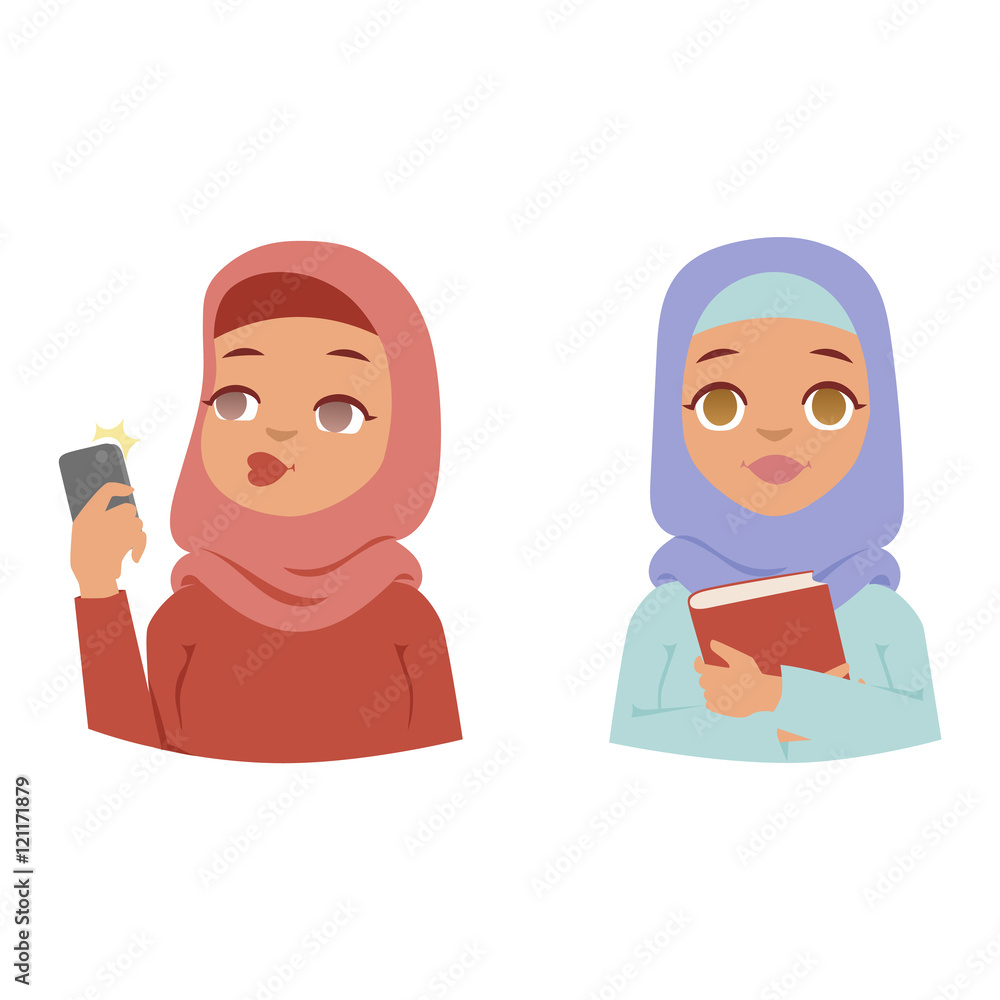 Arabic woman vector Arabic woman vector