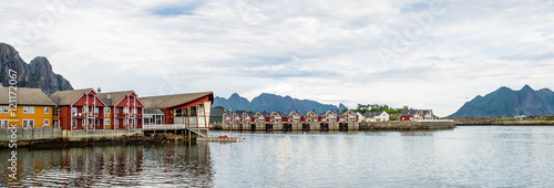 Svolvaer village in the Lof...