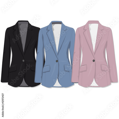 Jacket. Clothes collection.Vector.