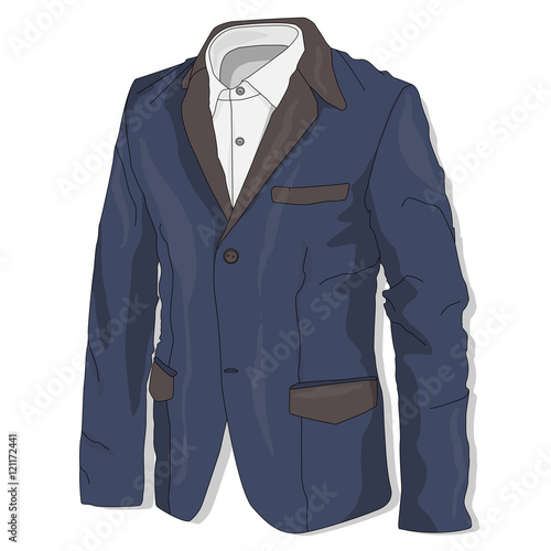Jacket. Clothes collection.Vector.