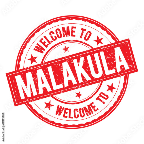 Welcome to MALAKULA Stamp Sign Vector. photo