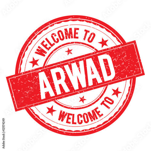 Welcome to ARWAD Stamp Sign Vector. photo