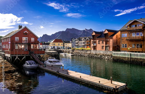 Kabelvag village in the Lof...