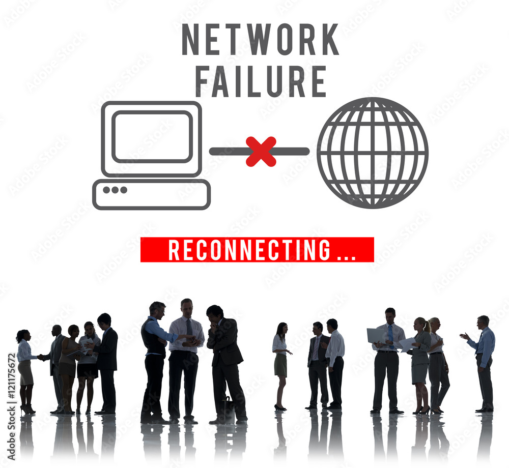 Network Failed Fiasco Stop Loss Inability System Concept Network Failed Fiasco Stop Loss Inability System Concept