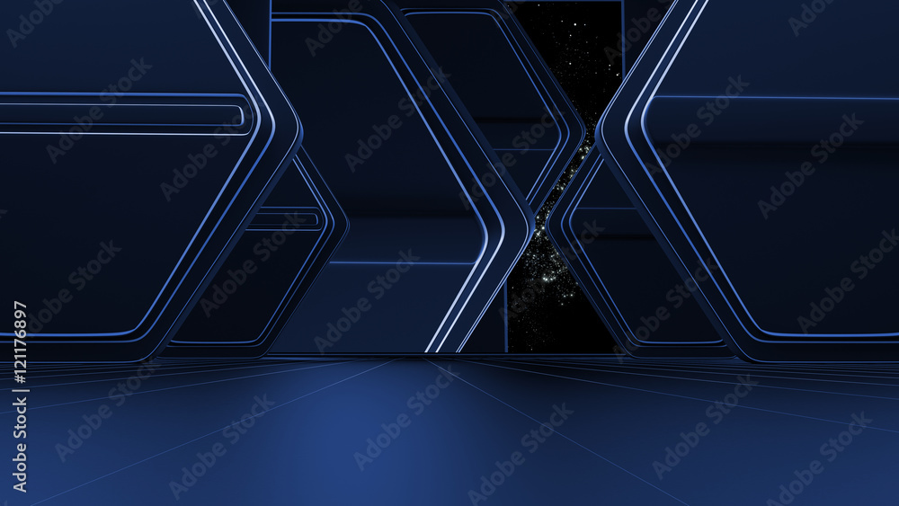 Fototapeta premium Space environment, ready for comp of your characters.