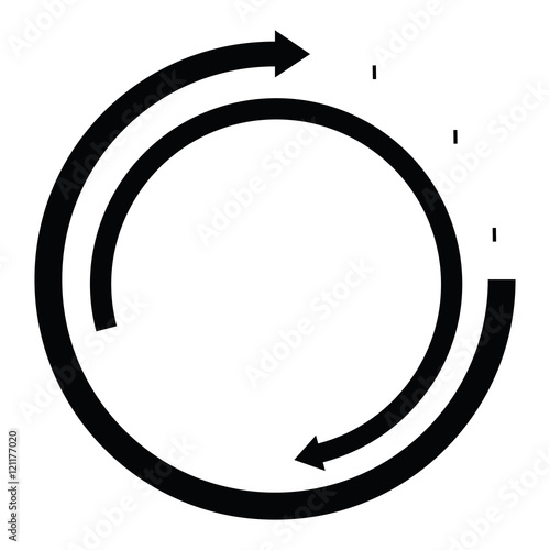 Isolated arrow icon