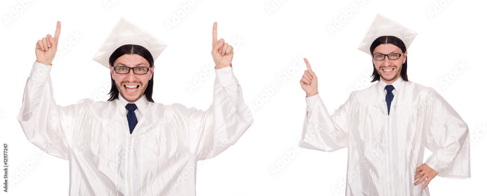 Young man ready for university graduation Young man ready for university graduation