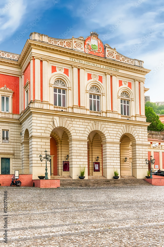 The historic Rendano Theatre in Cosenza, Italy