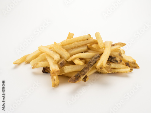 French Fries on White