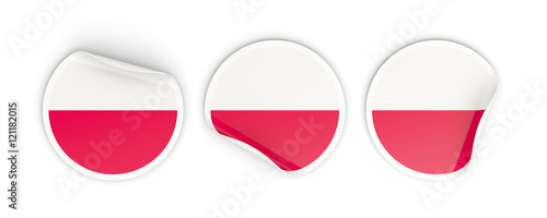 Flag of poland, round labels Free Download Flag of poland, round labels - GFXLoad