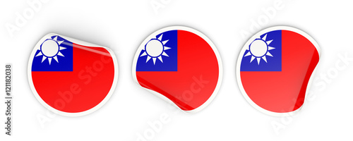 Flag of republic of china, round labels Free Download Flag of republic of china, round labels - GFXLoad