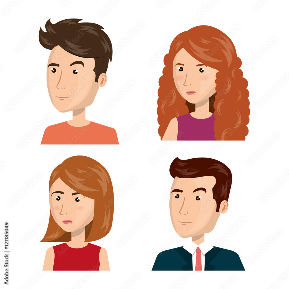 group man woman idea think creativity design vector illustration eps 10 group man woman idea think creativity design vector illustration eps 10