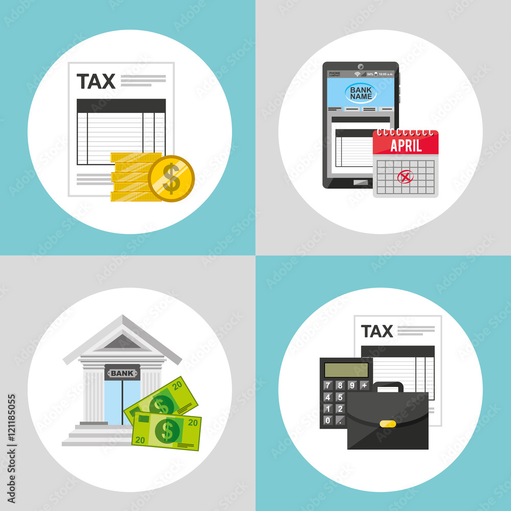 time tax payment icon vector illustration design time tax payment icon vector illustration design