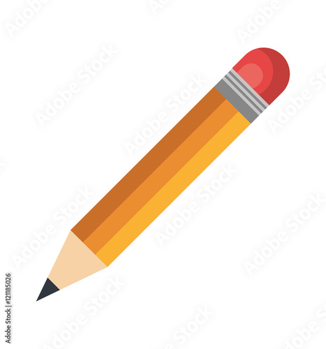 icon pencil write design vector illustration eps 10