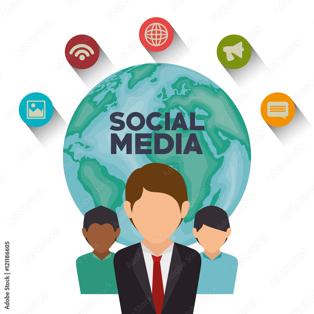 man globe social media isolated icon design, vector illustration graphic man globe social media isolated icon design, vector illustration graphic