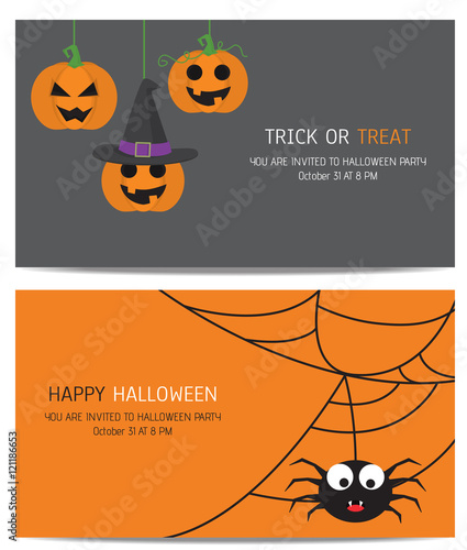 halloween banner, vector