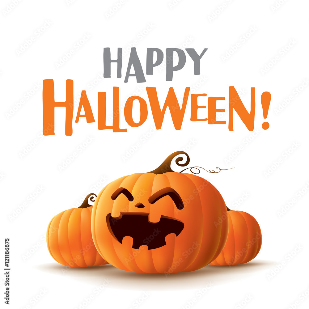 Fototapeta premium Happy Halloween! Halloween pumpkins