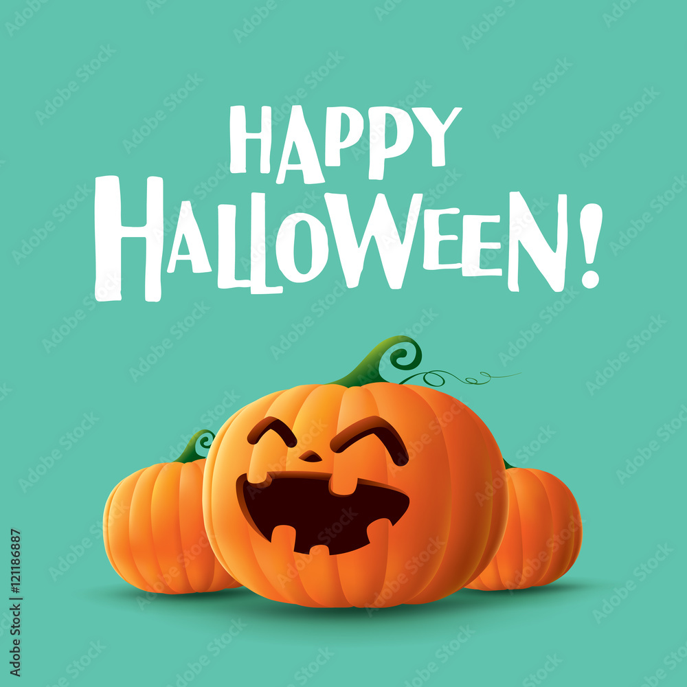 Fototapeta premium Happy Halloween! Halloween pumpkins