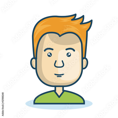 character man young isolated vector illustration eps 10