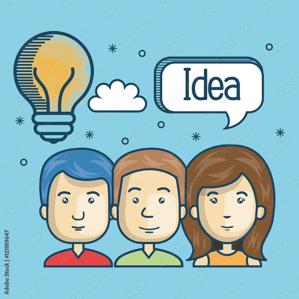group person idea crestive design vector illustration eps 10 group person idea crestive design vector illustration eps 10
