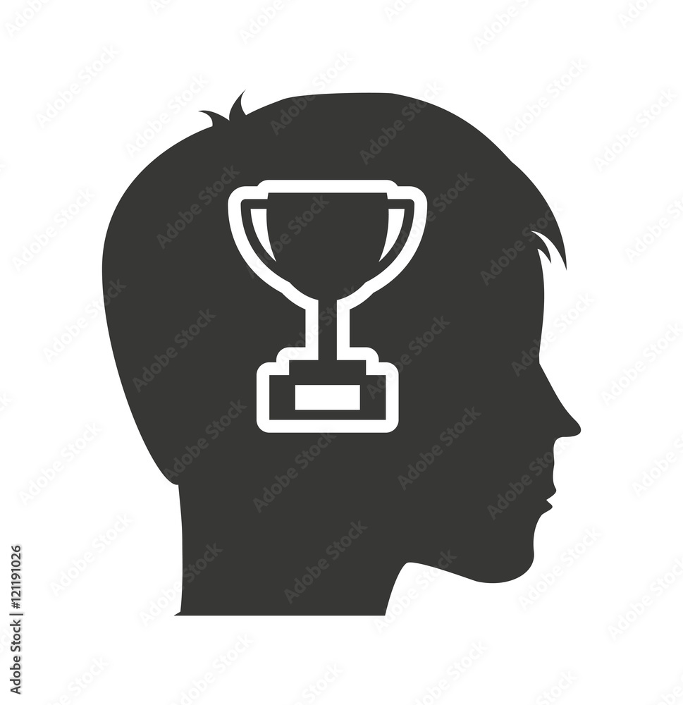 head profile human with education icon vector illustration design head profile human with education icon vector illustration design