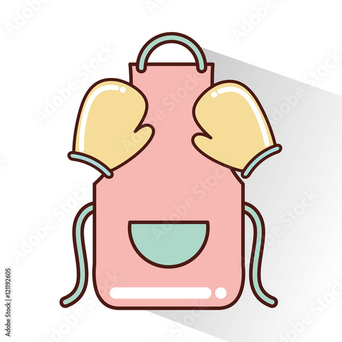 kitchen equipment utencils icon vector illustration design