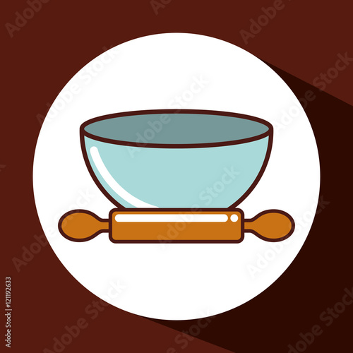 kitchen equipment utencils icon vector illustration design
