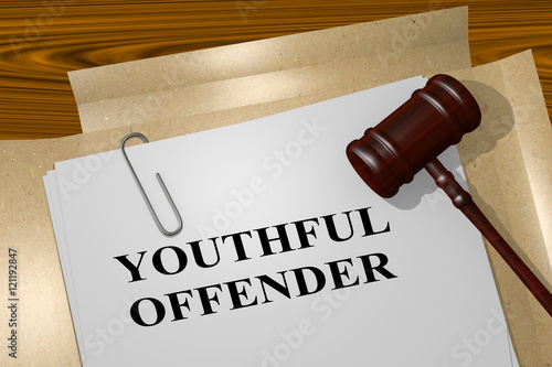 Tablou pe pânză Youthful Offender - legal concept
