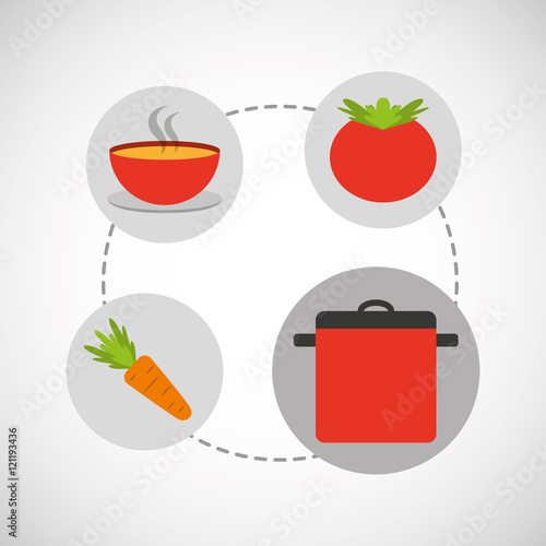 kitchen equipment utencils icon vector illustration design