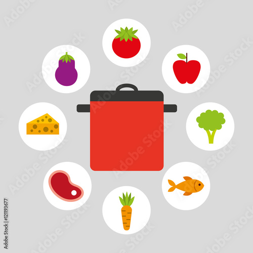 cooking healthy food icon vector illustration design