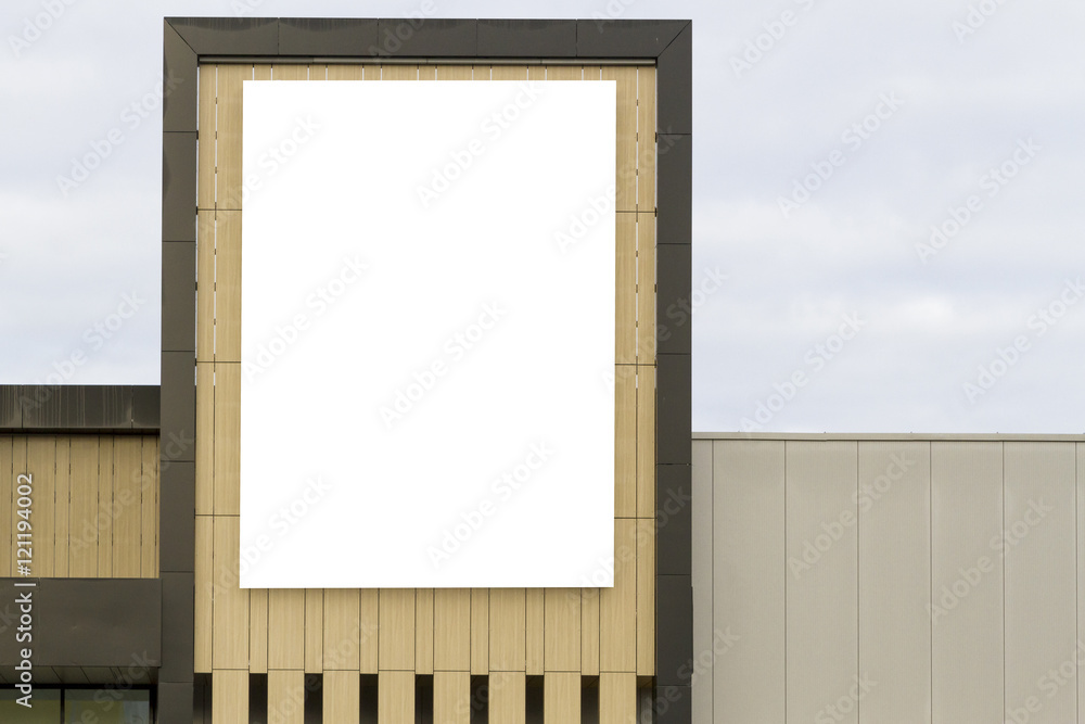 Mock up. Blank horizontal billboard with copy space for your text message or content on the wall. Mock up. Blank horizontal billboard with copy space for your text message or content on the wall.