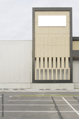 Wallpaper Mural Mock up. Blank billboard with copy space for your text message or content on the wall in the city near parking area Torontodigital.ca