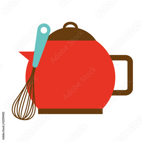kitchen equipment utencils icon vector illustration design