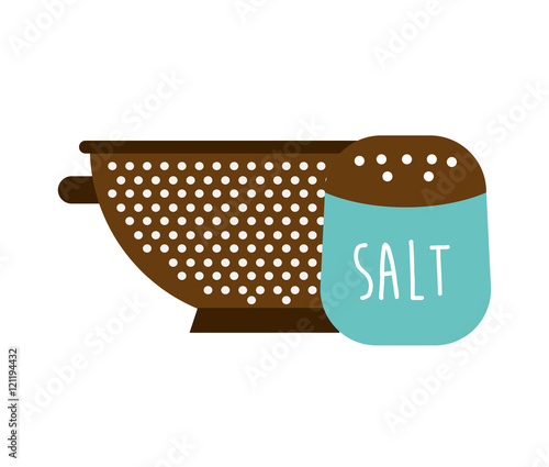 kitchen equipment utencils icon vector illustration design