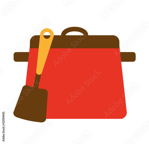 kitchen equipment utencils icon vector illustration design