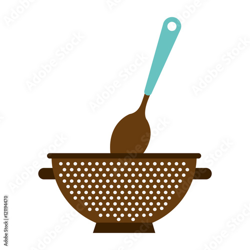 kitchen equipment utencils icon vector illustration design