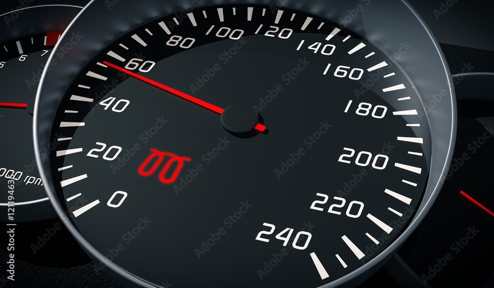 Glowplug warning light in car dashboard. 3D rendered illustration. Glowplug warning light in car dashboard. 3D rendered illustration.