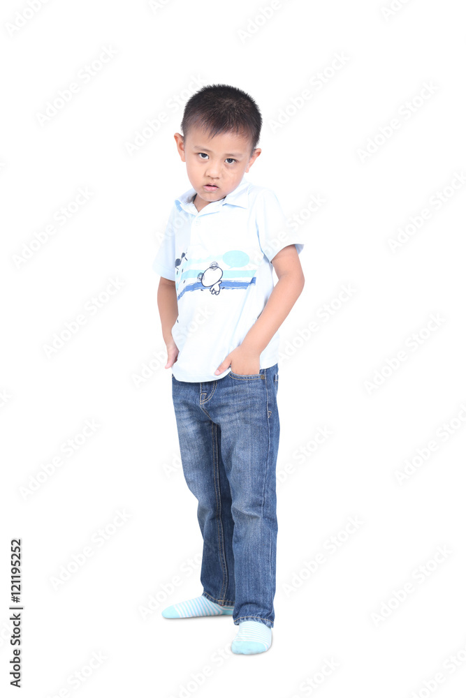 Portrait of happy little boy , isolated on white Portrait of happy little boy , isolated on white